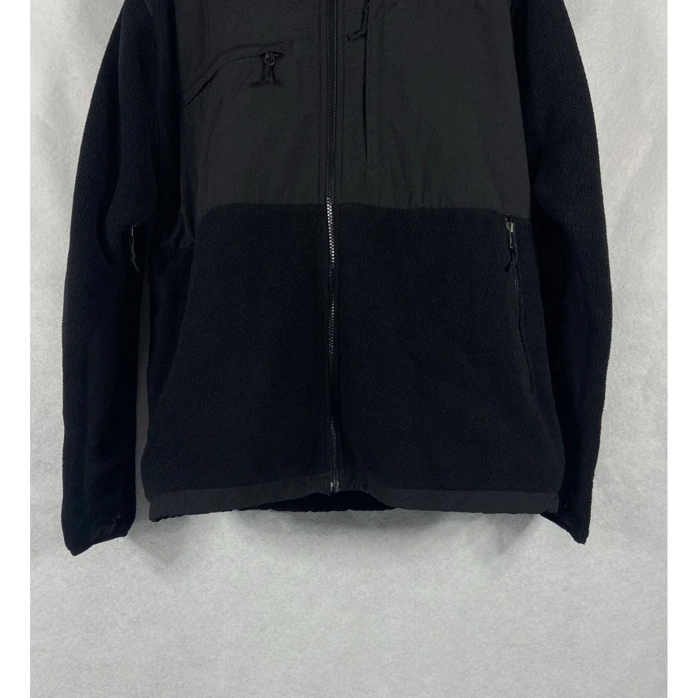 The North Face Denali Jacket Mens XL Black Fleece Lined Full Zip Polartec
